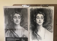 Master copy of a John Singer Sargent charcoal drawing.