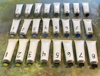 Full strings of tubed colors of the DuMond landscape palette. 