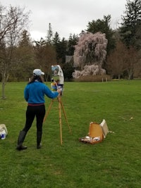 Diana K Gibson Plein air painting 